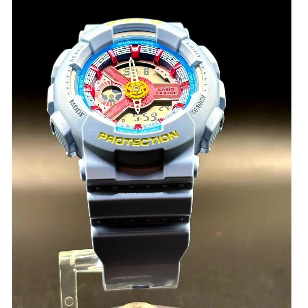 Casio Baby-G BA-110CA-2A Neo-Pastel Blue Pink Analog Digital Women’s Watch